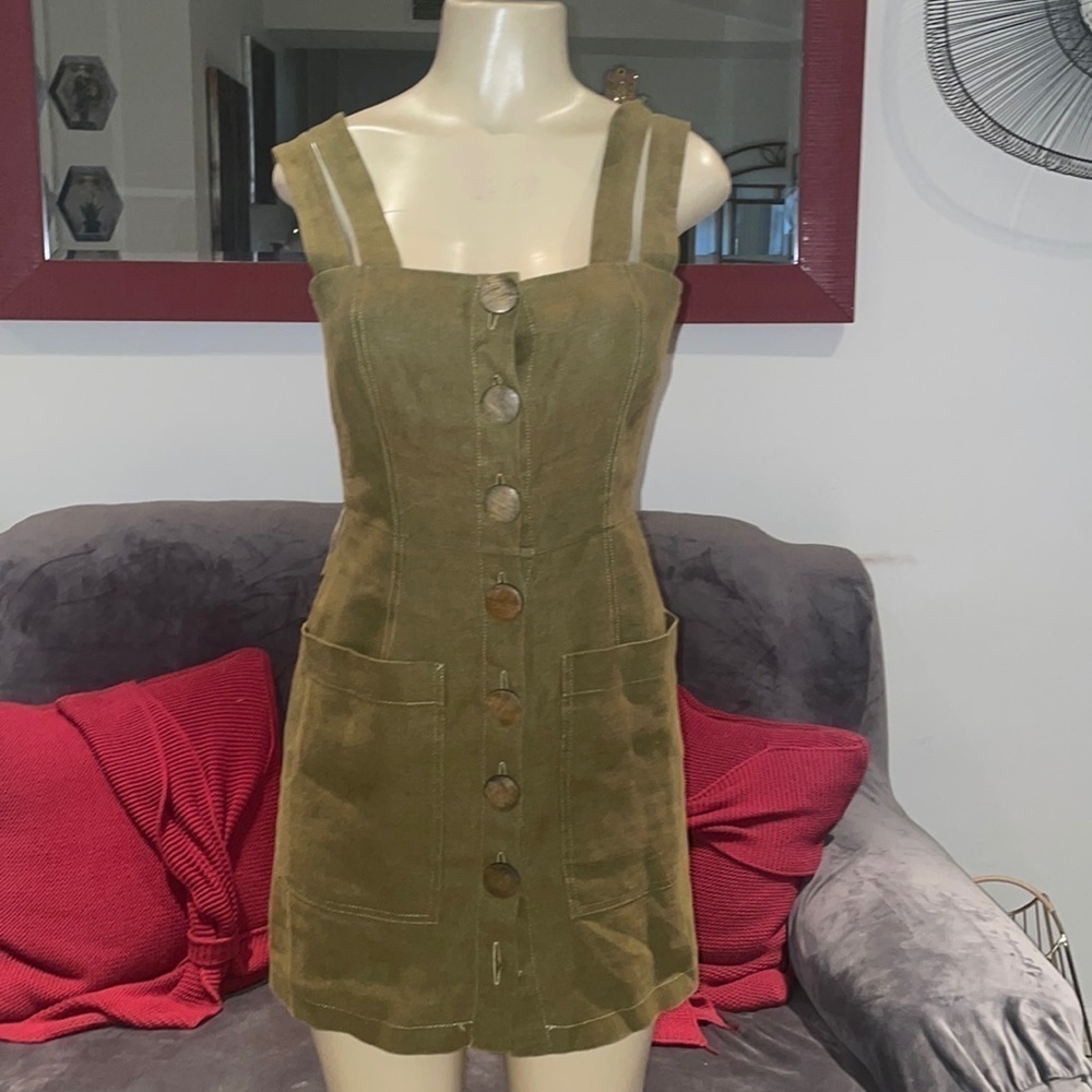 Nicholas Button Front Double Strap Sleeveless Dre… - image 7